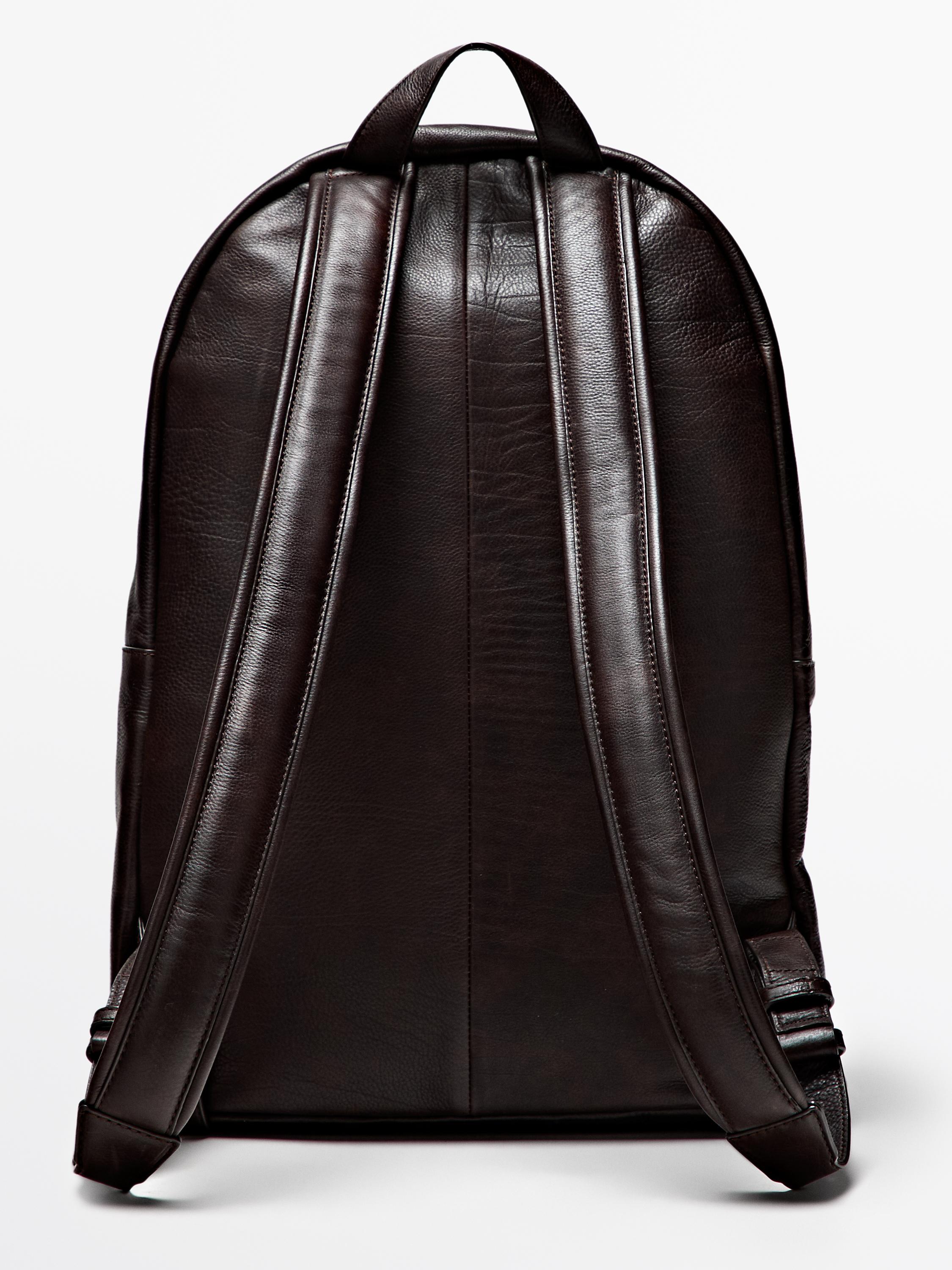 Sac à dos fermeture Éclair cuir nappa